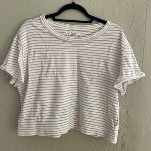 Striped Free People/ We the Free Tee